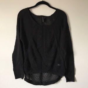 Black sweater with cut outs